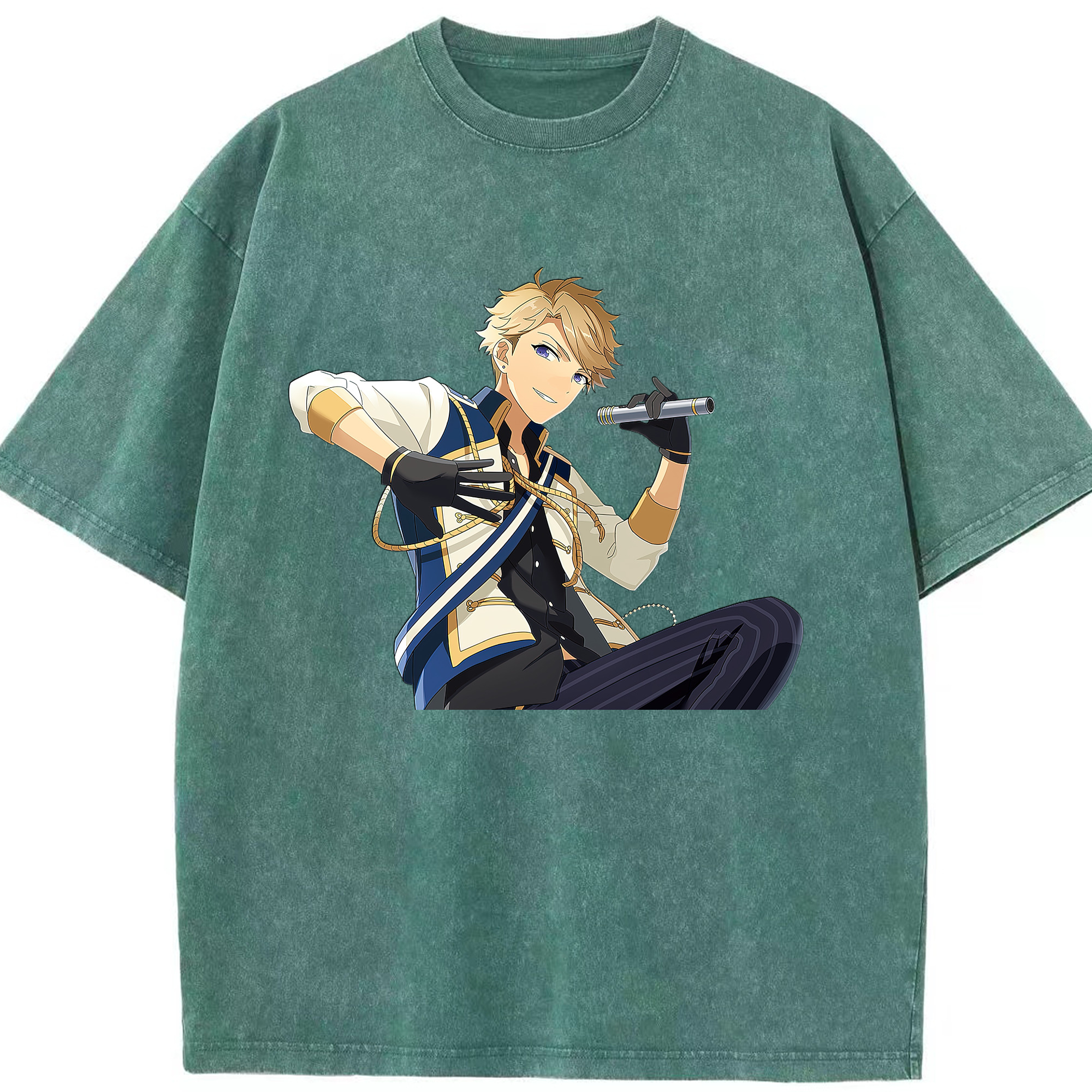 （画像用） あんさんぶるスターズ! Ensemble Stars 綿100% ヴィンテージ風 半袖Tシャツ（フロントプリント）
